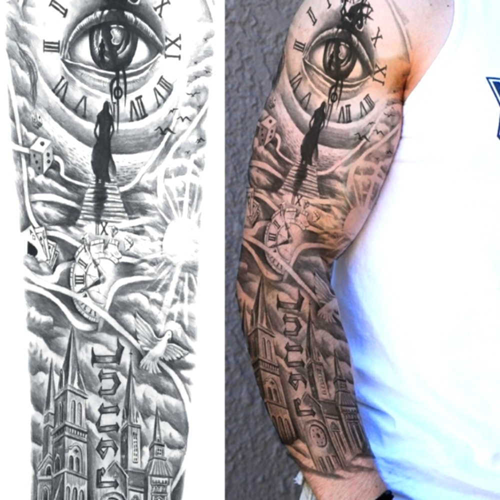 Tattoos, adult, semi permanent